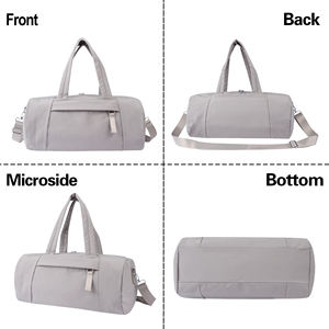 תיק תיק מטען רב כיס עמיד למים עמיד ידית נסיעה שקית ספורט ספורט ספורט אפור - Product Image 5