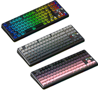 Clavier mécanique ergonomique sans fil AULA F87 Pro V2 à 87 touches, trois modes, rétroéclairage RVB personnalisé, prise en charge de la programmation de touches, nouveau