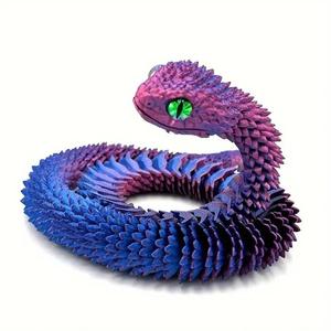 Vendita calda di alta qualità realistico <span class=keywords><strong>serpente</strong></span> giocattoli all'ingrosso nuovo 3D stampato <span class=keywords><strong>Cobra</strong></span> <span class=keywords><strong>serpente</strong></span> articolato con occhi simulati - Product Image 5