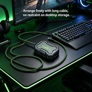 Sarafox <b>USB</b>-<b>C</b> Hub 5in1 <b>Type</b> <b>c</b> to 3.5mm Audio with 1000mbp Rj45 Network and PD100W Charging 3.0 <b>Adapter</b> 3.5MM+RJ45+PD100W - Product Image 4