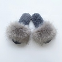 2021 Quick Shipping Spring Autumn Winter Warm Fashion Cheap Women's Indoor Fluffy Fur Slipper Slider