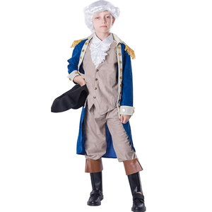 Disfraces de juego de escenario renacentista, uniforme colonial americano para niños, disfraz de Halloween con faldas con un juez oficial - Product Image 2