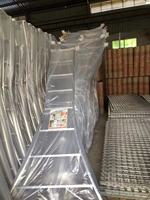 Escalera Trípode de Aluminio Plegable para Trabajos Agrícolas con Pie Ajustable