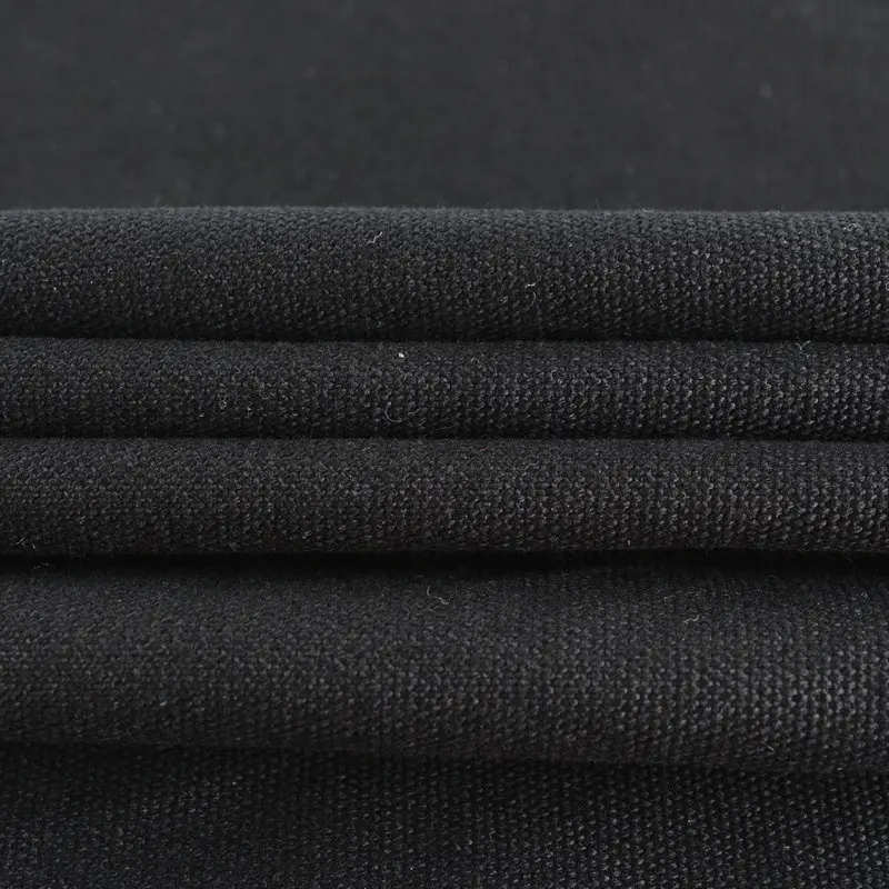 black 12oz 12 oz polyester cotton canvas fabric for tent shoes bags making