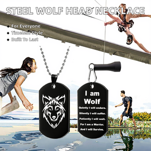 Edelstahl Geometrischer Wolfskopf Herren-Anhänger Halskette Antik/Rosé<span class=keywords><strong>gold</strong></span> Plattierung Klassisches Design Mikro-Einlage Jubiläums-Geschenk - Product Image 2