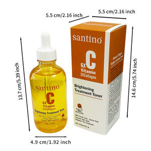 Tónico de Vitamina <span class=keywords><strong>C</strong></span> Santino a <span class=keywords><strong>Precio</strong></span> de Fábrica con Complejo Iluminador y Suavizante para Piel Oscura y Áspera - Product Image 6
