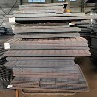 Panneau de grille en acier doux noir pour la fabrication de charges lourdes