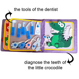 <span class=keywords><strong>Livre</strong></span> de feutre sensoriel Libro De Tela pour les tout-petits Meilleur jouet éducatif préscolaire <span class=keywords><strong>Mes</strong></span> premiers livres d'activité occupés en <span class=keywords><strong>tissu</strong></span> pour les enfants - Product Image 2