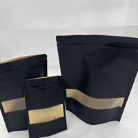 Pochette en papier kraft coloré, emballage alimentaire en papier kraft, sac en papier kraft avec fenêtre transparente