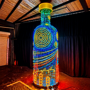Botella de Deseos LED 3D Gigante y Colorida, Luz de Acero para Decoración Navideña de Jardines, Centros Comerciales, Plazas y Parques - Product Image 1