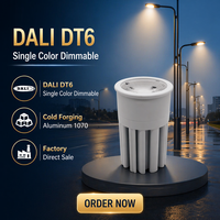 Module LED GU10 DALI DT6 monocolore, design breveté, IP44, 10W, downlight GU10 anti-éblouissement, CRI élevé 90-97, 50000h, vente directe d'usine