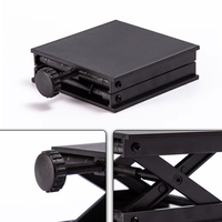 Table élévatrice verticale miniature en acier inoxydable 90*90mm, plateforme élévatrice à ciseaux, niveau laser