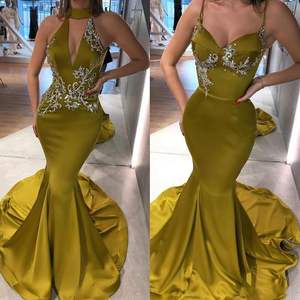 Изготовление под заказ Русалка Выпускные платья 2020 Глубокий V образным вырезом больших размеров длинное платье на выпускной Roupas Menina/вечернее платье, платье для торжественных случаев - Product Image 1