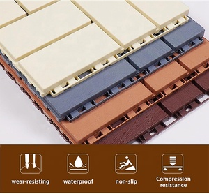 Dalles de terrasse en plastique à faire soi-même, revêtement de sol pour balcon et terrasse, dalles de terrasse à emboîtement - Product Image 4