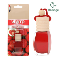 Diffuseur de parfum pour voiture en verre carré de 5-10 ml avec bouchon en bois, désodorisant suspendu longue durée pour éliminer les odeurs