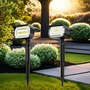 Projecteurs solaires d'extérieur étanches IP65, 3 modes d'éclairage, pour jardin, maison, <span class=keywords><strong>garage</strong></span>, allée - Product Image 5