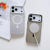 Nouvelle coque de protection antichoc colorée avec chargement magnétique laser pour iPhone 17 16 Pro Max 15 Pro 14 Plus