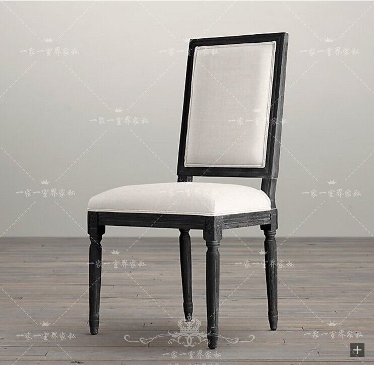 Non-armrest square back chair