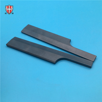 Cuchillo de hoja de cerámica de sinterización sin presión de gas de nitruro de silicio de alta resistencia a la flexión personalizado