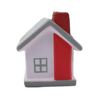 Balle anti-stress en mousse PU en forme de maison, personnalisable avec logo et couleur, à remontée lente, jouet à presser, cadeau promotionnel immobilier pour les agences