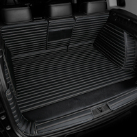 Muchkey Vente en gros Accessoires de voiture personnalisés Tapis de coffre de voiture en cuir de luxe imperméable Tapis de coffre de voiture 3D