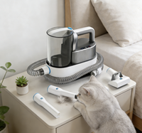 Nettoyeur vapeur portable multifonction à haute pression pour tissus, tapis, aspirateur pour animaux de compagnie