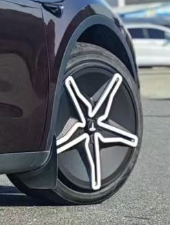 New Hub Cap <b>Wheel</b> Cover 18-20 Inch Full <b>Wheel</b> for 2019-2025 Tesla Model 3 <b>Replacement</b> with Black Finish ABS+PC Material - Product Image 2