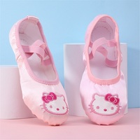 Chaussures de ballet en dentelle pour filles Chaussures d'acrobatie en satin pour enfants Chaussures de scène à semelle souple