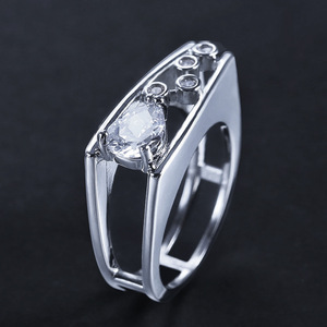 Teardrop Texture Ring for Women Street Style Trendy Fashion Party Finger Accessory Gift - Product Image 3