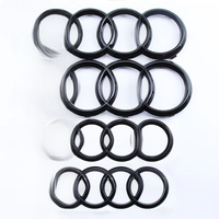 Emblema de 4 anillos ABS para capó delantero y maletero trasero de coche para Audi A3 A4 A5 A6 A7 A1 A2 Q2 Q3 Q4 Q5 Q7 Q8 TT S3 S4 S5 S6 S7