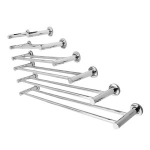 Toallero de Acero Inoxidable Simple o Doble para Baños, Barra para Colgar con Opción de Instalación con Taladro - Product Image 1