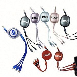 Custom High Quality Adjustable Plastic Fast Charger Data 3 in 1 Multi <b>Charging</b> <b>Cable</b> Micro Usb - Product Image 1