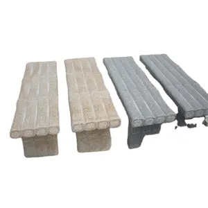 Outdoor Garden Decor Use Antique Natural Chinese Granite park benches Carving Long Benches Natural Chinese Granite park benches