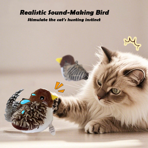 Âm thanh thực tế làm sang trọng tự động mèo trêu ghẹo điện chuột nhỏ Tự Giải trí vật nuôi squeak đồ chơi - Product Image 4