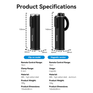 Perche à <span class=keywords><strong>selfie</strong></span> pour téléphone portable TELESIN, rétractable, portable, type pince, télécommande sans fil, prise de vue en <span class=keywords><strong>selfie</strong></span>, support de téléphone portable - Product Image 5
