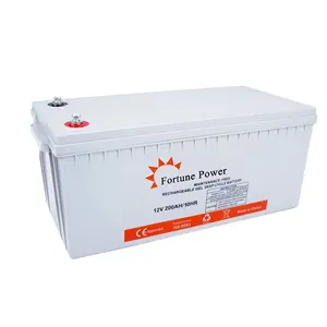 Fortune Power 12v 200ah valve regulated lead acid battery c10 for home inverter lead-acid household energy storage battery