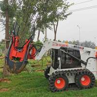 Machine de chargeur frontal de tracteur de ferme avec le transplanteur d'arbre