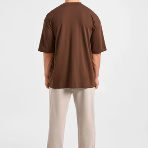 เสื้อยืดโอเวอร์ไซส์ผ้าฝ้าย 100% ทรงปกติ สวมใส่สบาย ระบายอากาศได้ดี สไตล์สตรีทแวร์ ขายส่ง เสื้อยืดโอเวอร์ไซส์คุณภาพสูง ระบายอากาศได้ดี - Product Image 4