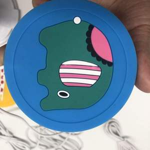 Printed <b>Silicone</b> PVC Round Coaster Rubber Drink Mat Non Slip Heat Resistant Cup <b>Pad</b> Table Protector Mat with Custom Design - Product Image 1