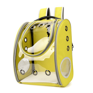 Oxford malzeme evcil hayvan taşıyıcı sırt çantası uzay kapsülü kabarcık kediler ve yavrular için fermuar kapatma ile şeffaf tasarım - Product Image 5