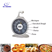 ShenWei SWK-006 Termometer Oven Tahan Air Dial Baja Tahan Karat 50-300C/200-600F untuk Memanggang BBQ Tanpa Perlu Listrik