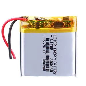 Высококачественная перезаряжаемая литий-ионная батарея 280 мАч 303030 3,7 в