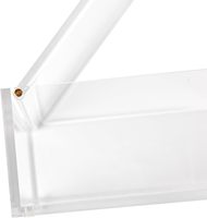 Boîte à rabat en acrylique transparente sur mesure pour l'organisation de bureau