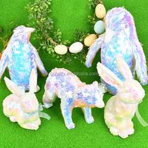 Hatty Hot Sell Cartoon Easter Bunny Plastic Foam Handmade High Quality Showpiece Gift Easter Festive Party Table Decorations - Product Image 1