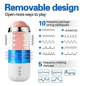 Männlicher Mastur bator Schub heizung Automatische Masturbation becher Vakuum Penis pumpe Wasser Spa Massage gerät Muschi Vaginas Für Männer Sexspielzeug - Product Image 4