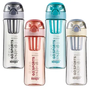 New Fashion Pop-up Top 550ml/700ml Obst Infuser Sport getränk Wasser flasche für das College