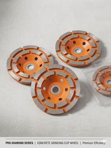 100mm Double Row Segmented Diamond Metal Cup Wheel Concrete Granite Marble Stone Deburring Grinding Extra <strong>Fine</strong> Grit 5mm - Product Image 4