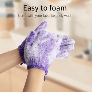 Ensemble de brosses douces pour le corps, serviette exfoliante, gants de bain, boule de douche, éponge de dos pour la maison et l'hôtel - Product Image 3