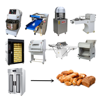 Ensembles complets d'équipements de boulangerie / Machine à pain / Ligne de production de pain automatique pour boulangeries