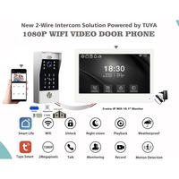 Interphone vidéo IP 2 fils avec connexion Wi-Fi, sonnette intelligente Tuya, installation DIY, économie de coût, détection de mouvement, capture d'image et enregistrement